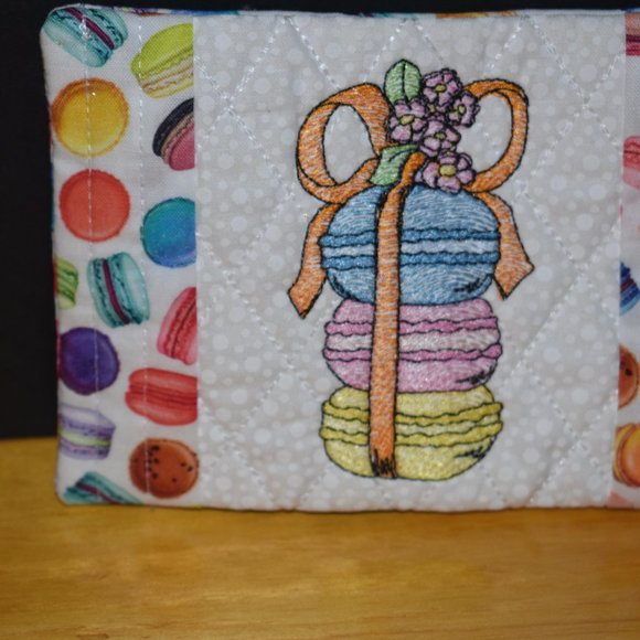 Cute Embroidery Macaron Wallet - Picture 5 of 9